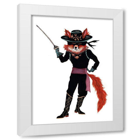 Don Fernando White Modern Wood Framed Art Print by Kwerki Studios