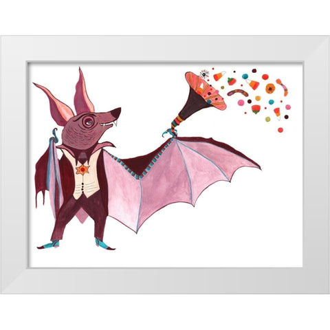 Sweetacula White Modern Wood Framed Art Print by Kwerki Studios