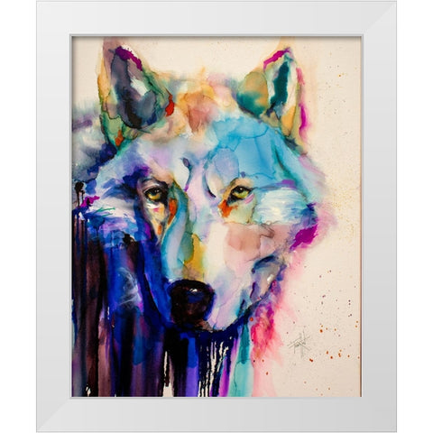Hauntingly Majestic White Modern Wood Framed Art Print by Art by Leslie Franklin