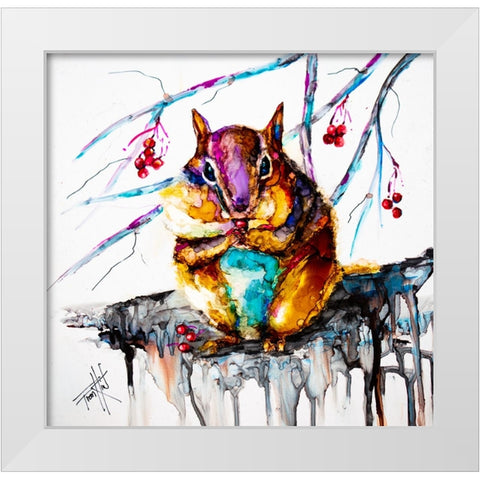 Theres Always Room for One More White Modern Wood Framed Art Print by Art by Leslie Franklin