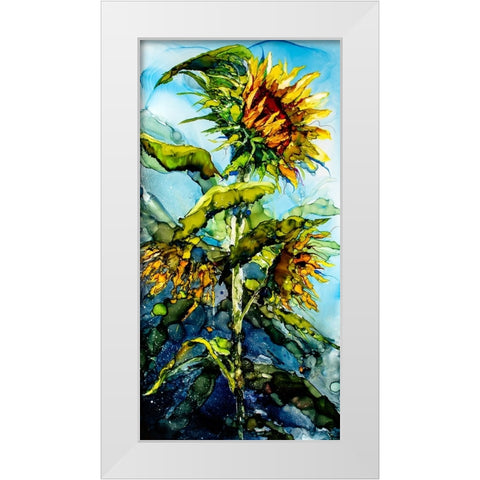 Rise To The Occasion White Modern Wood Framed Art Print by Art by Leslie Franklin