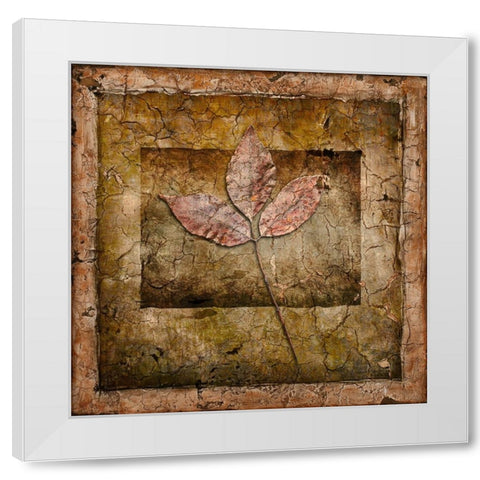 Autumn Leaves II White Modern Wood Framed Art Print by LightBoxJournal