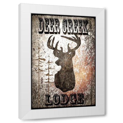 Lodge Deer Creek Lodge White Modern Wood Framed Art Print by LightBoxJournal
