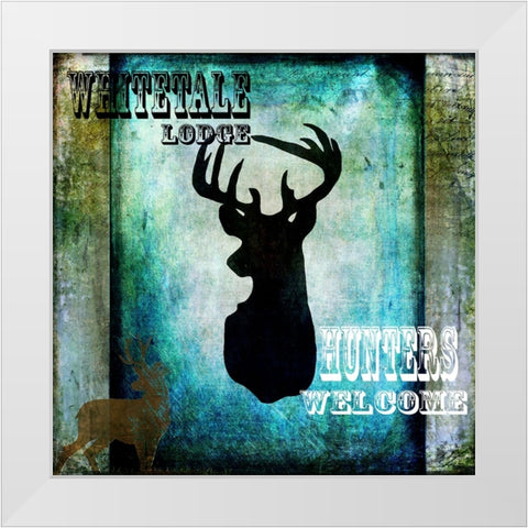 Lodge Whitetale Lodge White Modern Wood Framed Art Print by LightBoxJournal