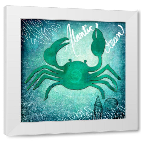 Ocean Atlantic Ocean White Modern Wood Framed Art Print by LightBoxJournal