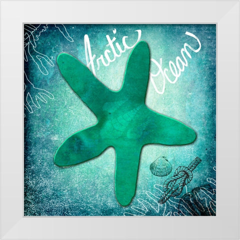 Ocean Arctic Ocean White Modern Wood Framed Art Print by LightBoxJournal