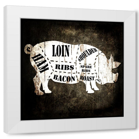 Butcher Shop I White Modern Wood Framed Art Print by LightBoxJournal
