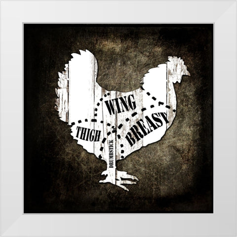 Butcher Shop III White Modern Wood Framed Art Print by LightBoxJournal