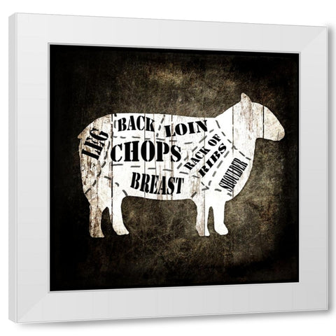 Butcher Shop IV White Modern Wood Framed Art Print by LightBoxJournal