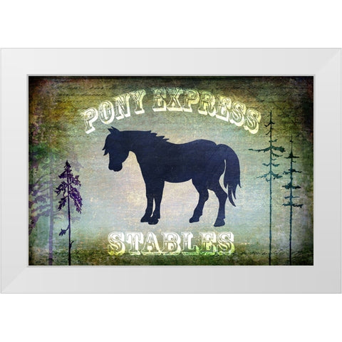 Country Horse I White Modern Wood Framed Art Print by LightBoxJournal