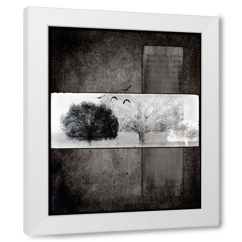 Black Tree 1 White Modern Wood Framed Art Print by LightBoxJournal