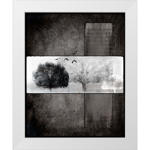 Black Tree 1 White Modern Wood Framed Art Print by LightBoxJournal