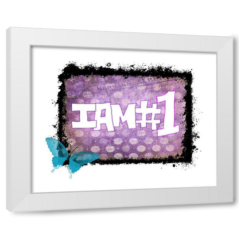 I Am #1 White Modern Wood Framed Art Print by LightBoxJournal