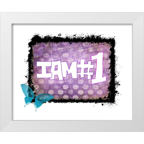 I Am #1 White Modern Wood Framed Art Print by LightBoxJournal