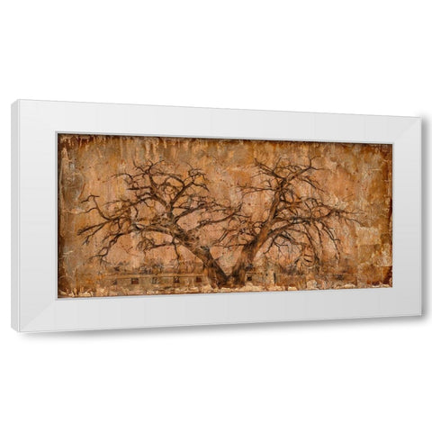 Autumn Tree White Modern Wood Framed Art Print by LightBoxJournal
