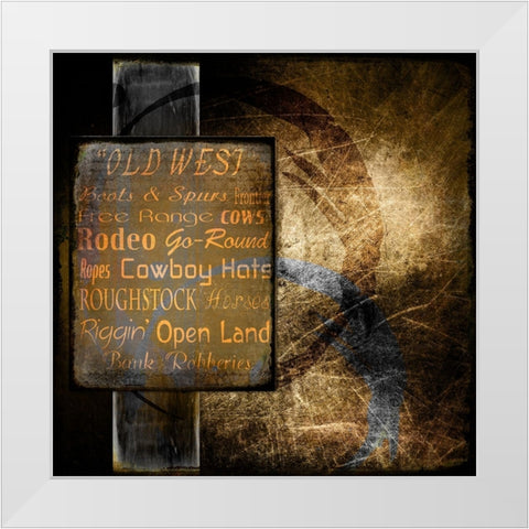Old West White Modern Wood Framed Art Print by LightBoxJournal