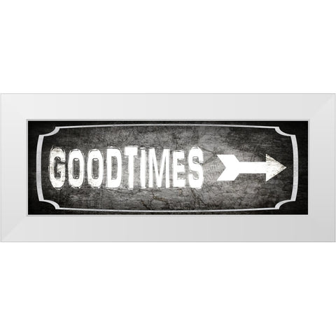 Good Times_ALT1 White Modern Wood Framed Art Print by LightBoxJournal