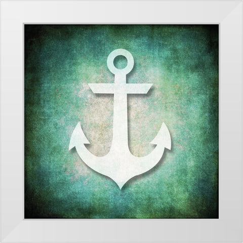 Good Times_Beach Anchor White Modern Wood Framed Art Print by LightBoxJournal
