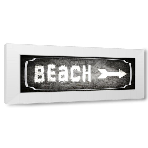 Good Times_Beach_ALT1 White Modern Wood Framed Art Print by LightBoxJournal