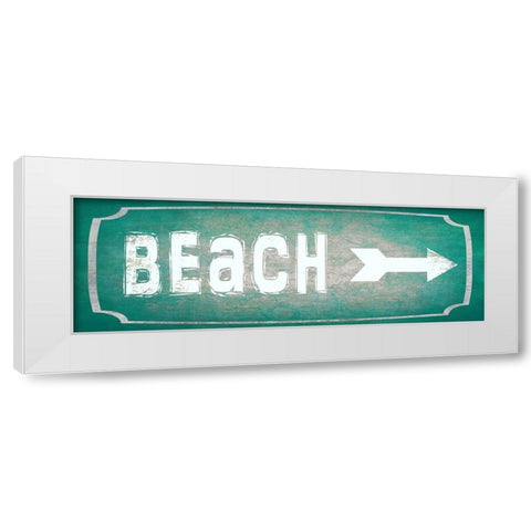 Good Times_Beach White Modern Wood Framed Art Print by LightBoxJournal