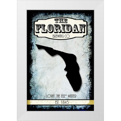 States Brewing Co_Flordia White Modern Wood Framed Art Print by LightBoxJournal