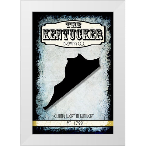 States Brewing Co_Kentucky White Modern Wood Framed Art Print by LightBoxJournal