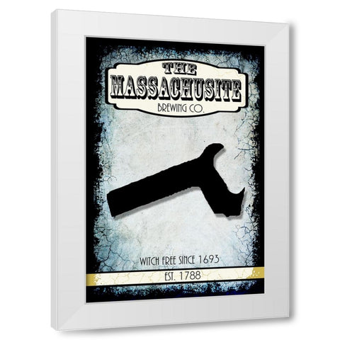 States Brewing Co_Massachusette White Modern Wood Framed Art Print by LightBoxJournal