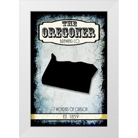 States Brewing Co_Oregon White Modern Wood Framed Art Print by LightBoxJournal