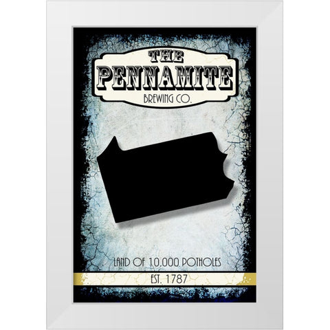 States Brewing Co_Pennsylvania White Modern Wood Framed Art Print by LightBoxJournal