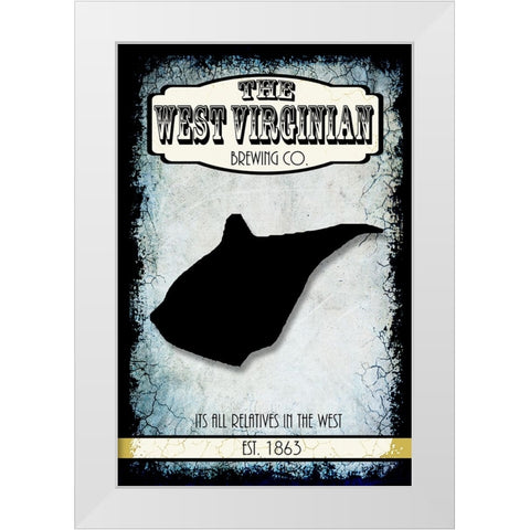 States Brewing Co_West Virginia White Modern Wood Framed Art Print by LightBoxJournal