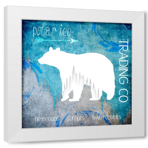 Polar Ice White Modern Wood Framed Art Print by LightBoxJournal