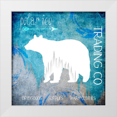 Polar Ice White Modern Wood Framed Art Print by LightBoxJournal