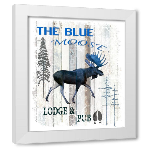 The Blue Moose White Modern Wood Framed Art Print by LightBoxJournal