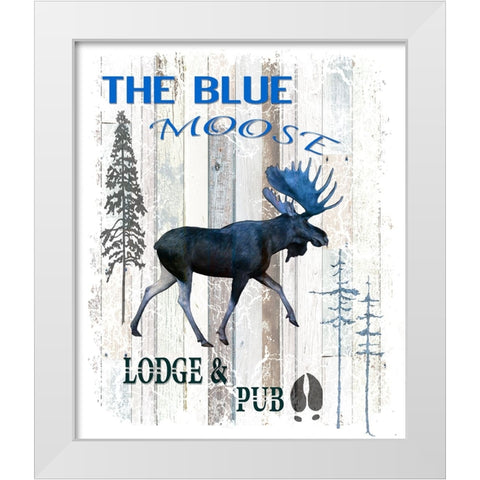 The Blue Moose White Modern Wood Framed Art Print by LightBoxJournal