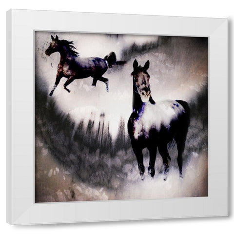Black Mare - Dream 2 White Modern Wood Framed Art Print by LightBoxJournal