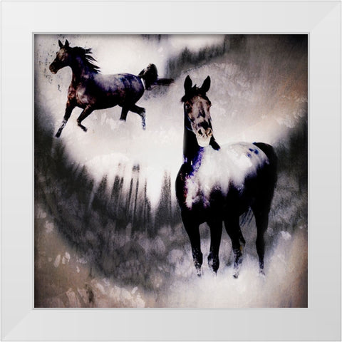 Black Mare - Dream 2 White Modern Wood Framed Art Print by LightBoxJournal