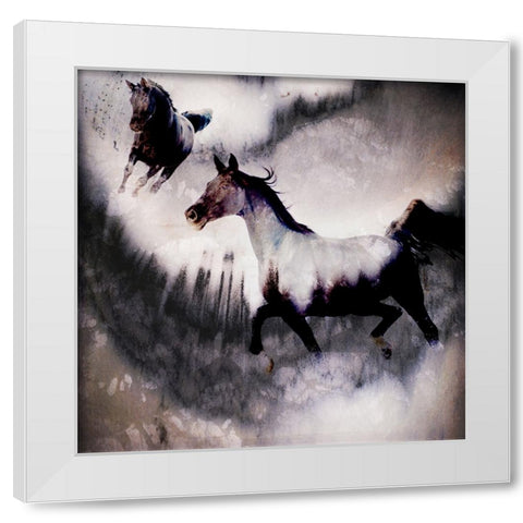 Black Mare - Dream 3 White Modern Wood Framed Art Print by LightBoxJournal