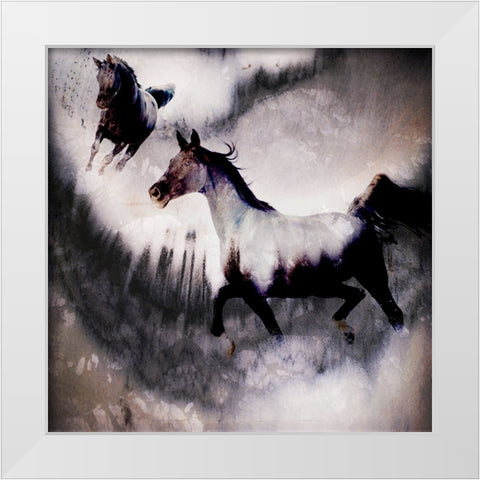 Black Mare - Dream 3 White Modern Wood Framed Art Print by LightBoxJournal