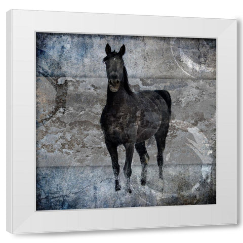 Black Mare 3 White Modern Wood Framed Art Print by LightBoxJournal