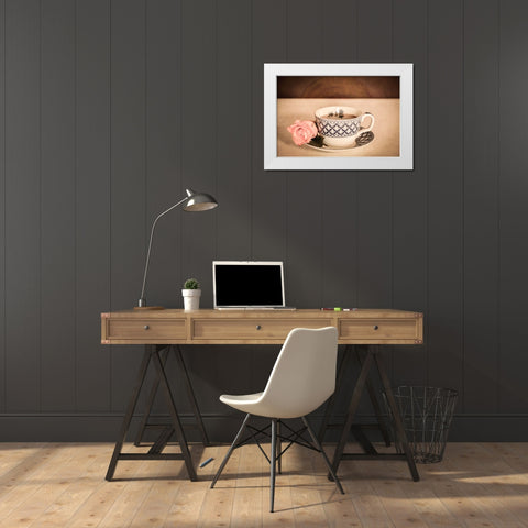 High Tea 1 White Modern Wood Framed Art Print by LightBoxJournal