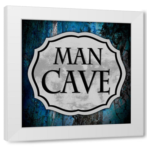 Man Cave 1 White Modern Wood Framed Art Print by LightBoxJournal