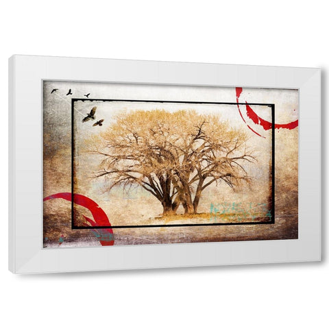 Cottonwood Tree Part 06 White Modern Wood Framed Art Print by LightBoxJournal