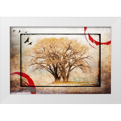 Cottonwood Tree Part 06 White Modern Wood Framed Art Print by LightBoxJournal
