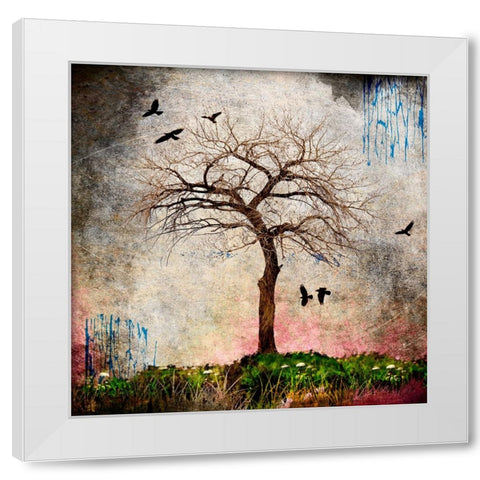 Cottonwood Tree Part 08 White Modern Wood Framed Art Print by LightBoxJournal