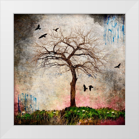 Cottonwood Tree Part 08 White Modern Wood Framed Art Print by LightBoxJournal