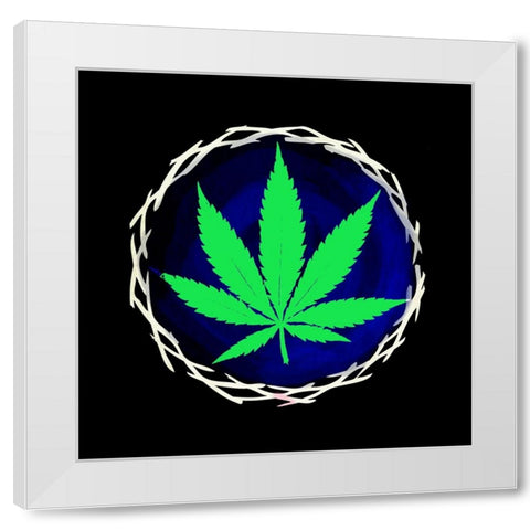 Pot 5 White Modern Wood Framed Art Print by LightBoxJournal
