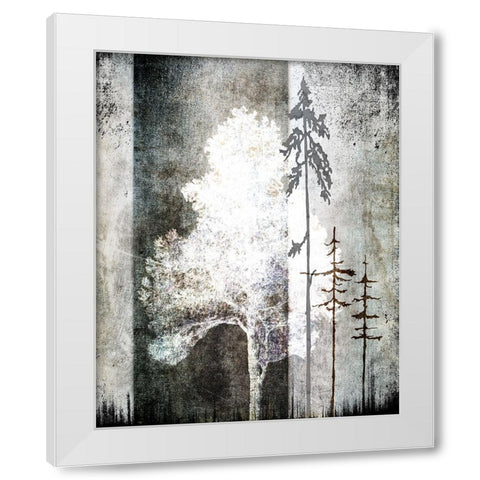 July Tree 2 White Modern Wood Framed Art Print by LightBoxJournal