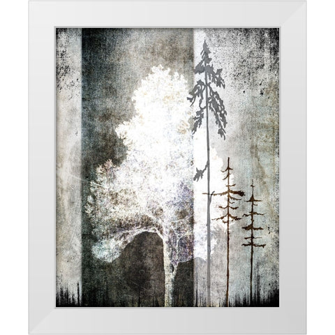 July Tree 2 White Modern Wood Framed Art Print by LightBoxJournal