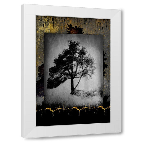 July Tree 6 White Modern Wood Framed Art Print by LightBoxJournal