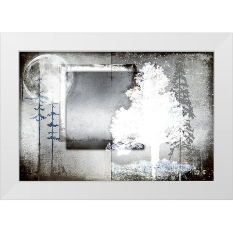 July Tree 7 White Modern Wood Framed Art Print by LightBoxJournal